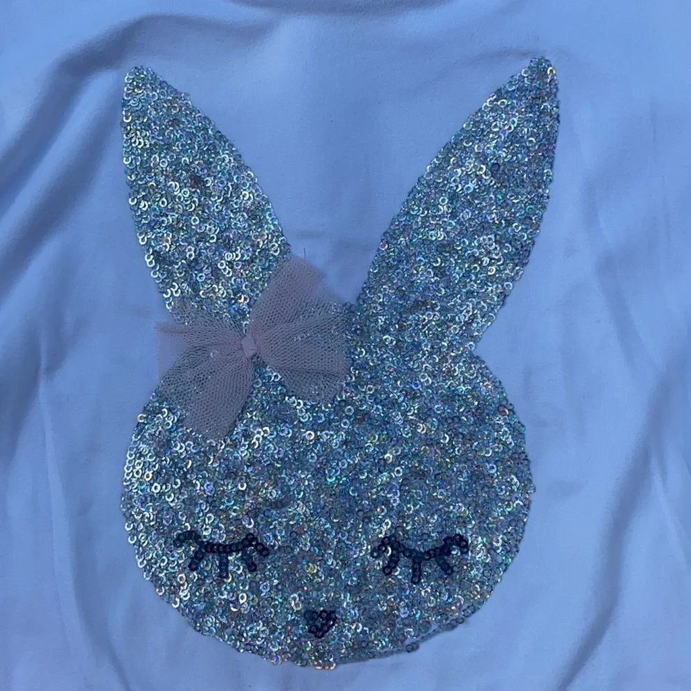 New Btween 2-Piece Tutu Set Sequin Bunny